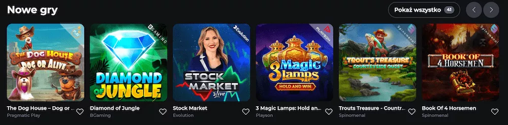 BetOnRed Casino - Nowe gry