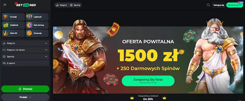 BetOnRed Casino - Rejestracja Krok