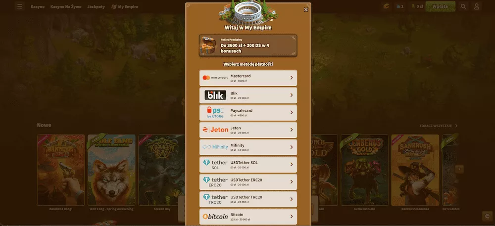 MyEmpire Casino - Rejestracja 5