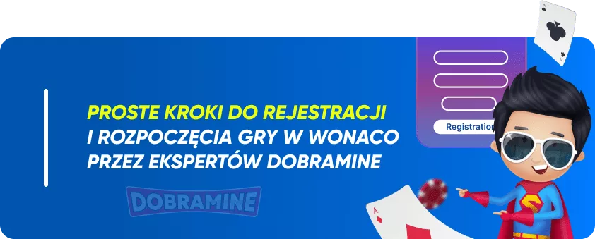 Jak zarejestrować się w kasynie Wonaco w Polsce?