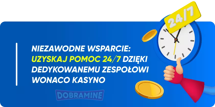 Obsługa klienta w kasynie Wonaco 