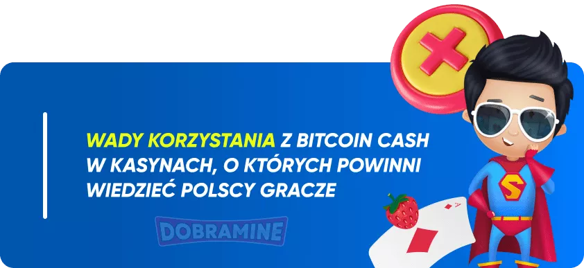 Możliwe Wady Bitcoin Cash Casino w Polsce