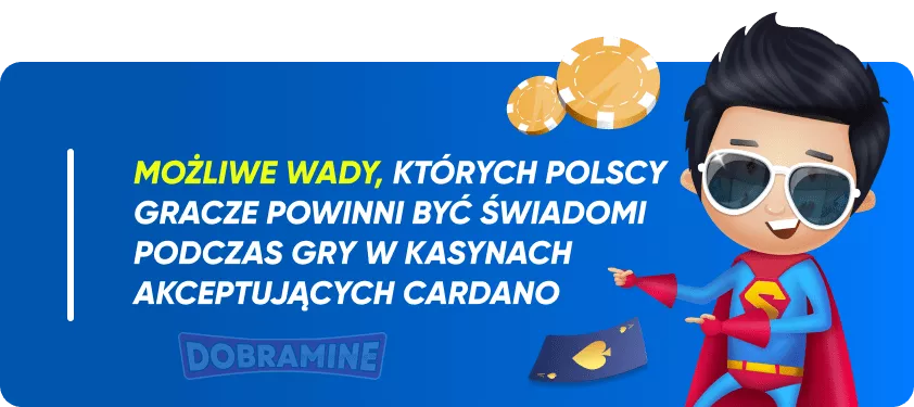Ewentualne Wady Kasyn Online Cardano w Polsce 