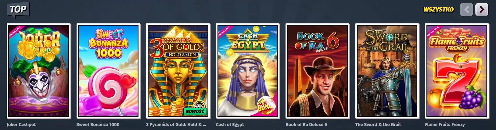 Gry na stronie allyspin kasyna